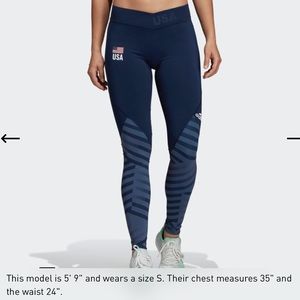 USA Adidas Navy Leggins